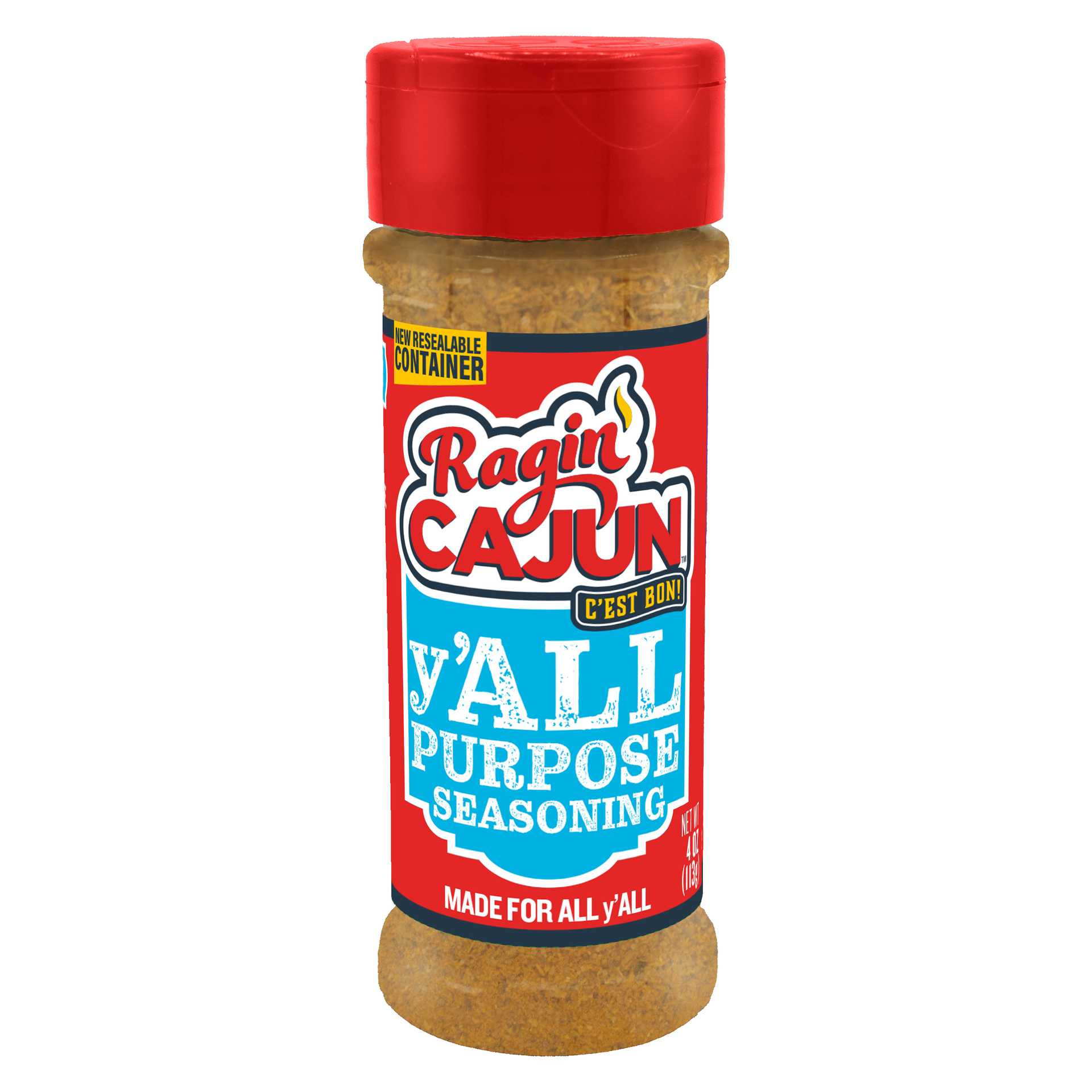 Ragin' Cajun 4oz. y'ALL PURPOSE Seasoning - 12 pk
