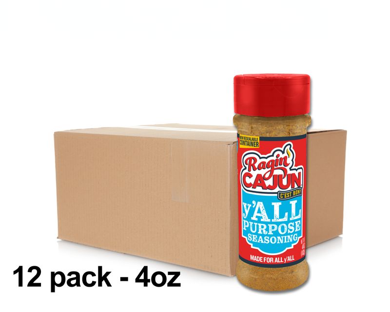 Ragin' Cajun 4oz. y'ALL PURPOSE Seasoning - 12 pk Ragin' Cajun 4oz. y'ALL PURPOSE Seasoning - 12 pk