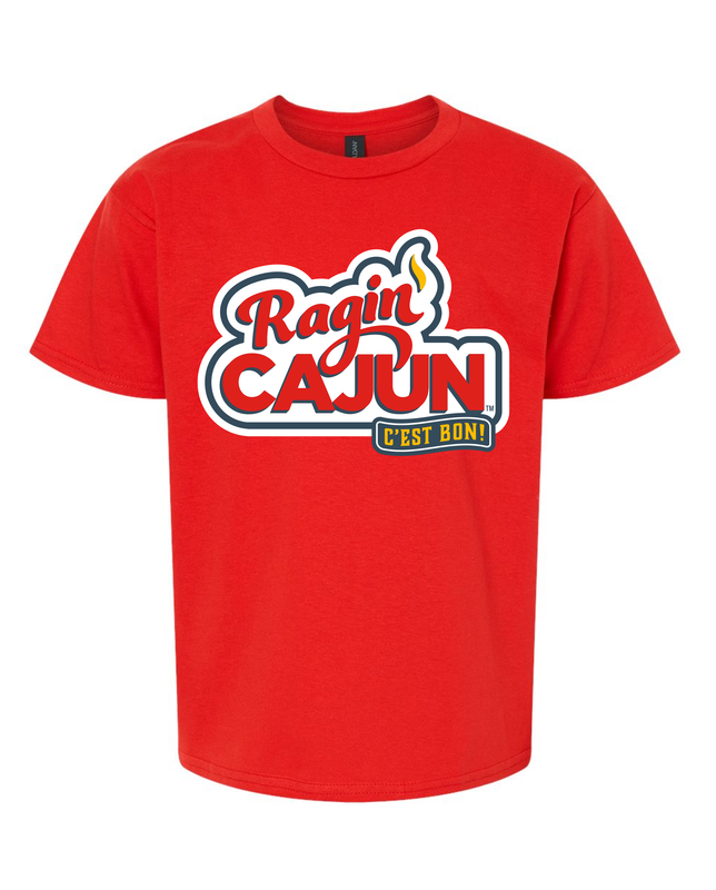 Ragin' Cajun The T-Shirt - Youth Large Red Ragin' Cajun The T-Shirt - Youth Large Red