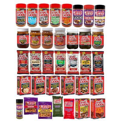 "THE WORKS" Ragin' Cajun & Cajun's Choice Huge Variety Pack