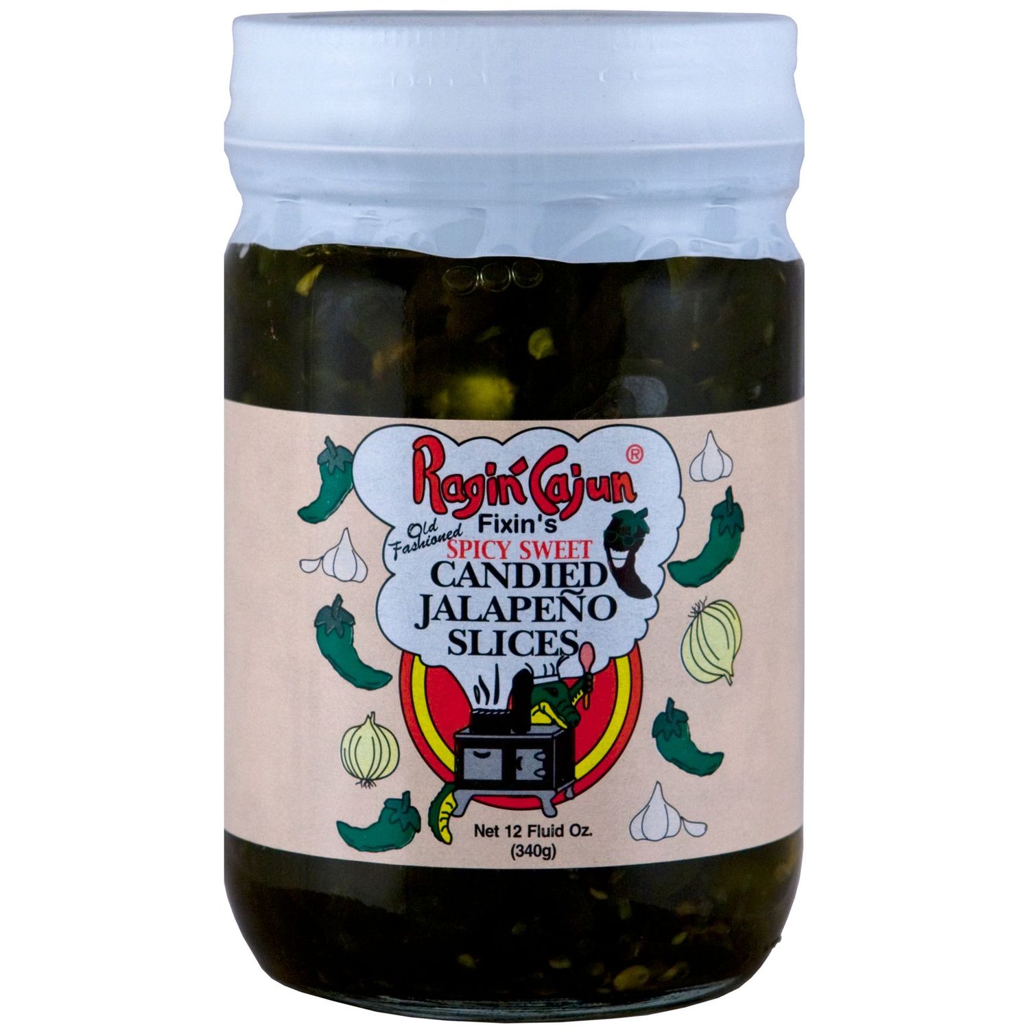 Ragin' Cajun Fixin's Candied Jalapeno Slices 12 oz