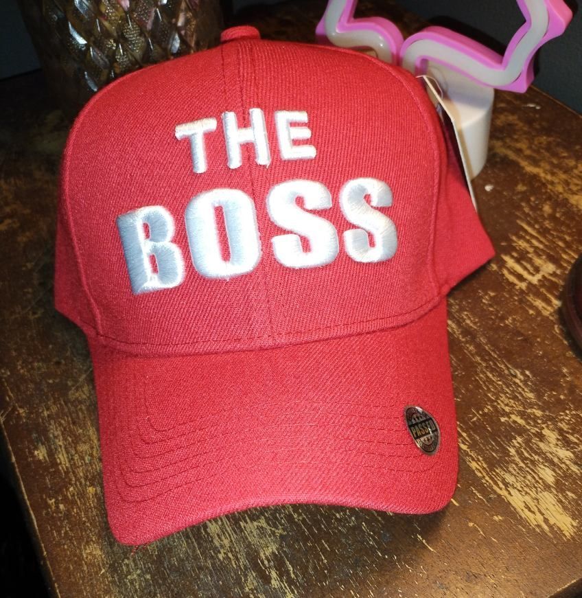 The Boss baseball caps
