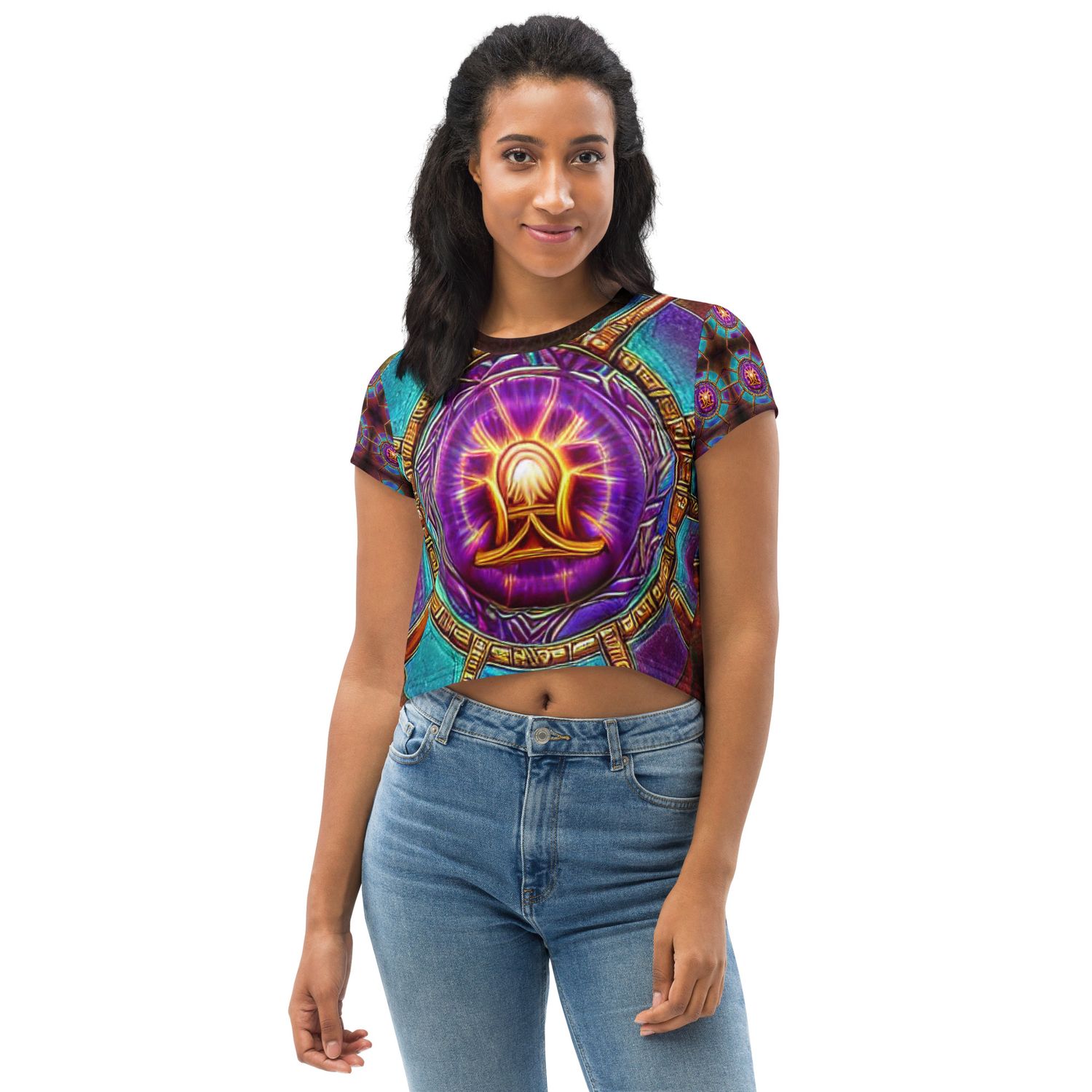 All-Over Print Crop Tee