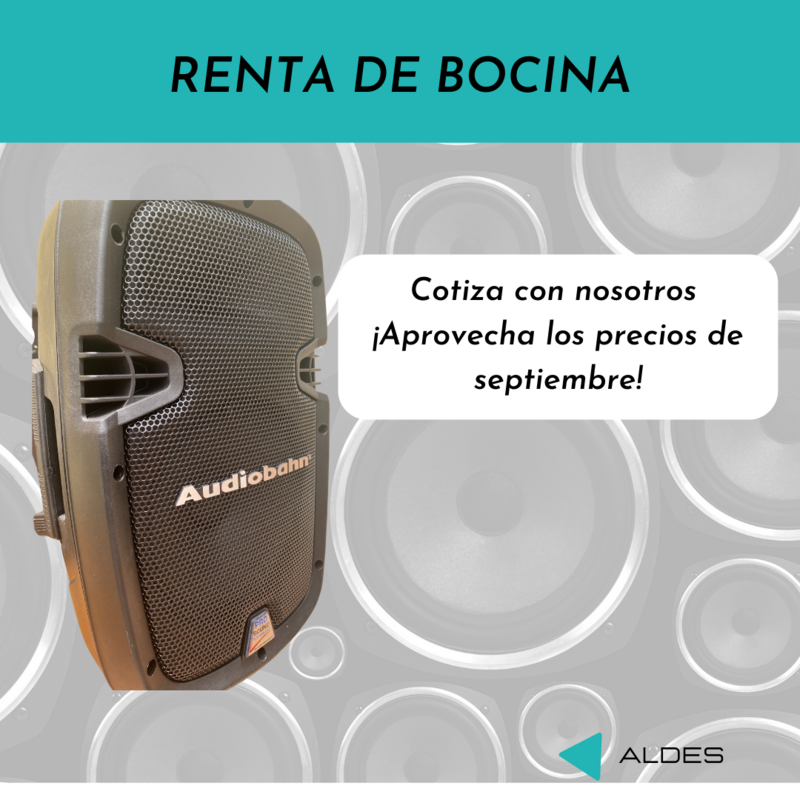 Renta de bocinas (audio para eventos)
