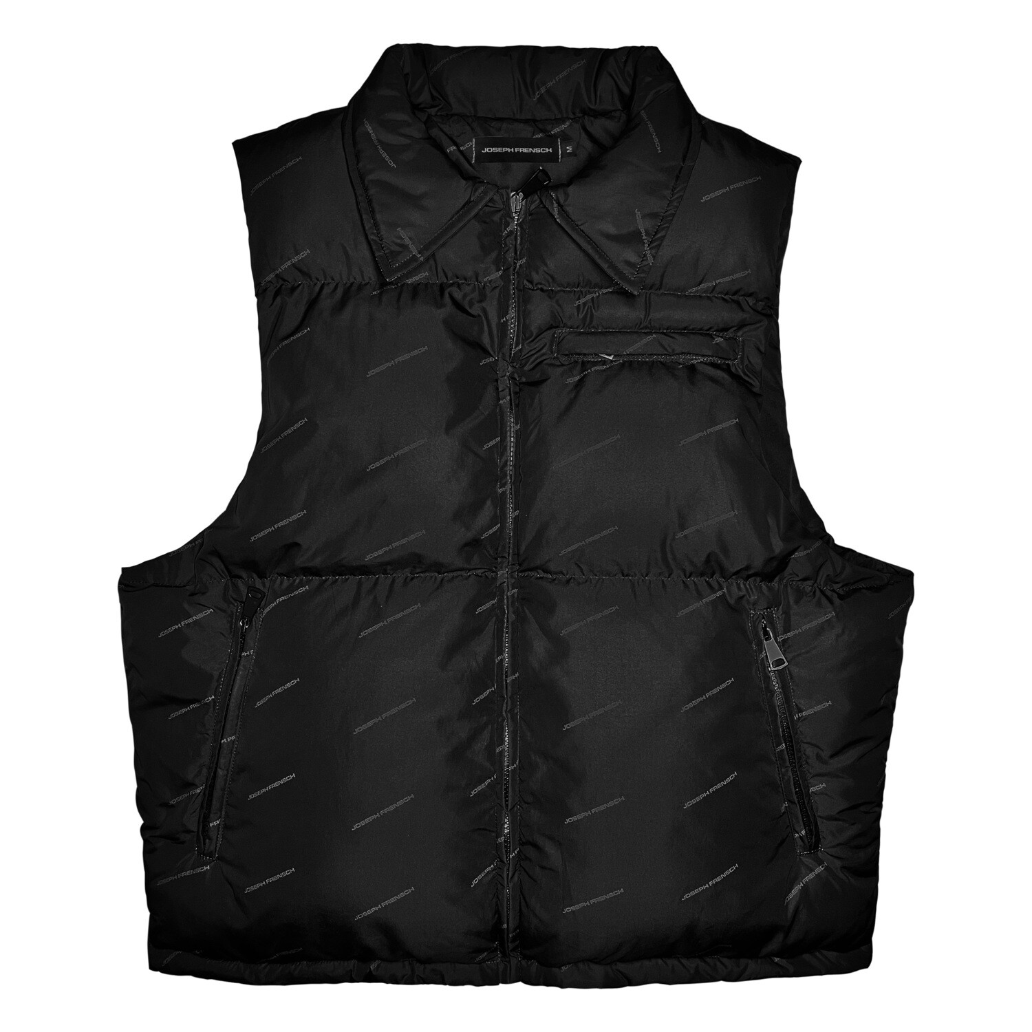 Black Puffer allover print