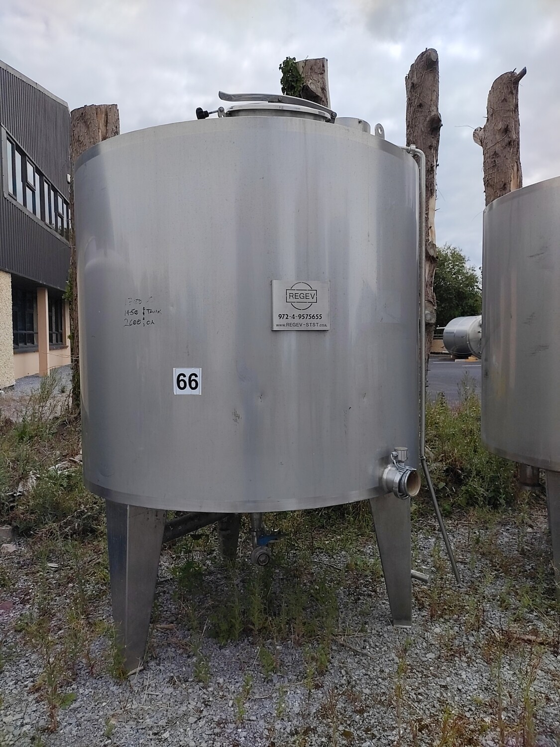 3m³ Insulated Stainless Steel Tank