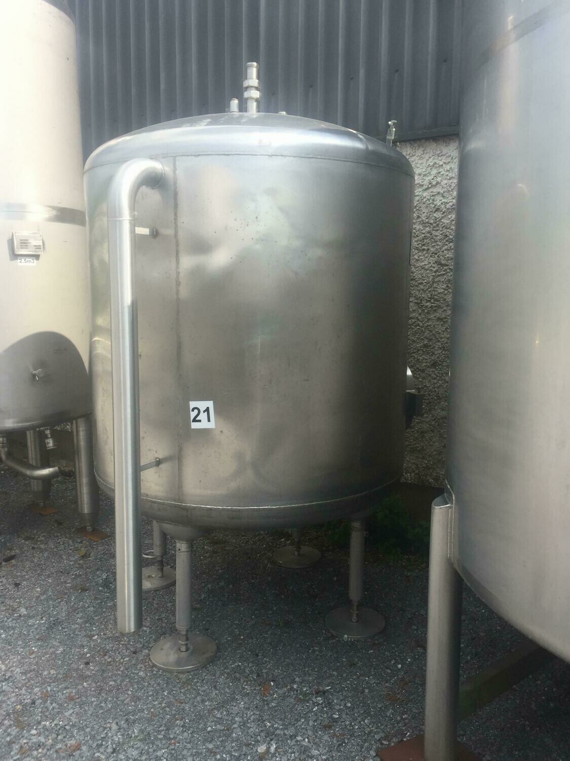 3m³ Single Skin Stainless Steel Tank