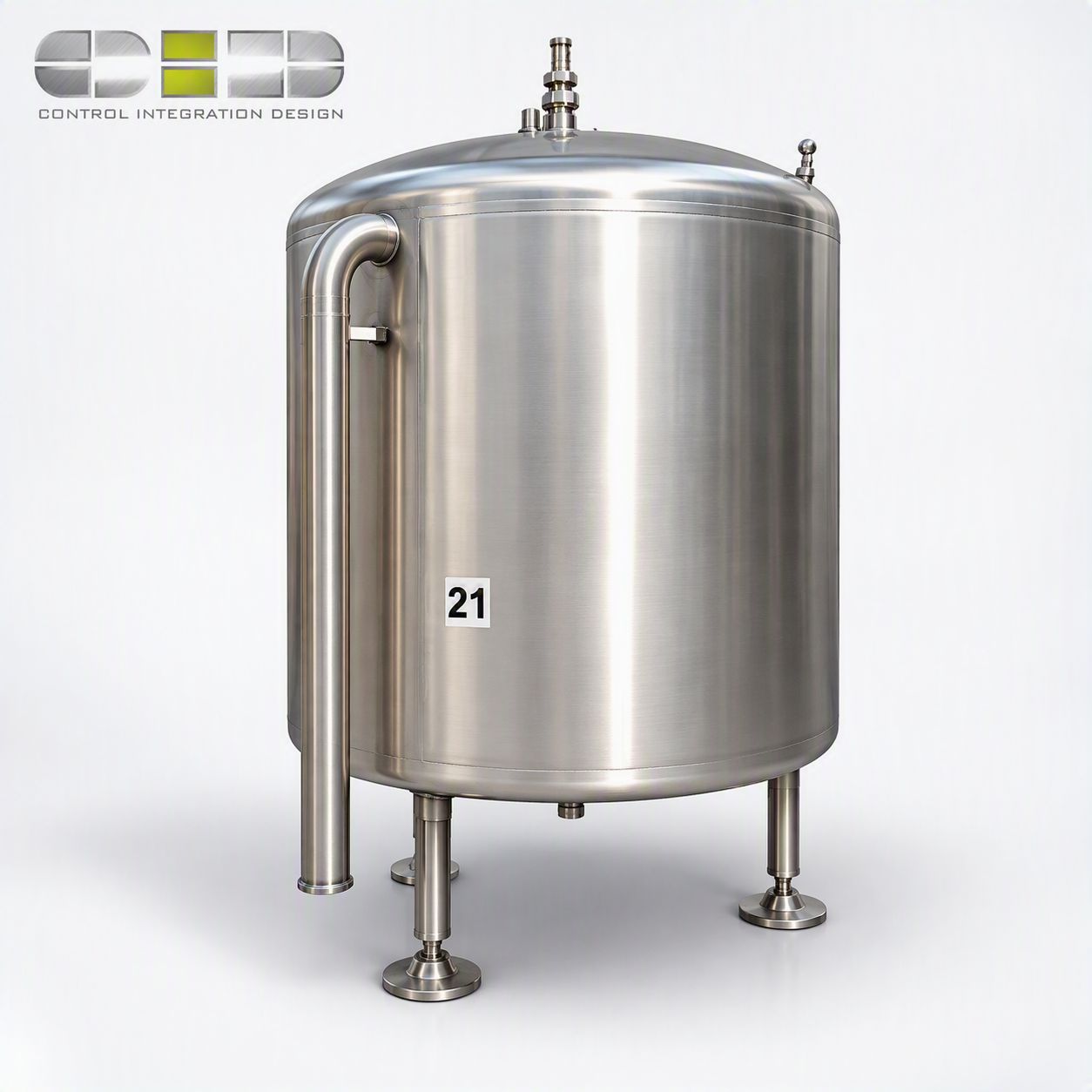 3m³ Single Skin Stainless Steel Tank