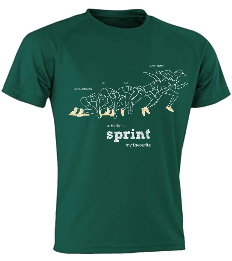 t-shirt Sprint meisje/vrouw
