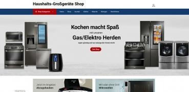 Webshop Küchen Großgeräte - 1417 Artikel -