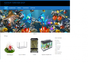 Aquarium-Terrarien-Shop mit ca. 657 Artikel