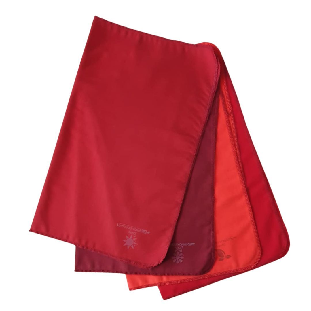 Punainen - vuodenaikojen lisähuivit