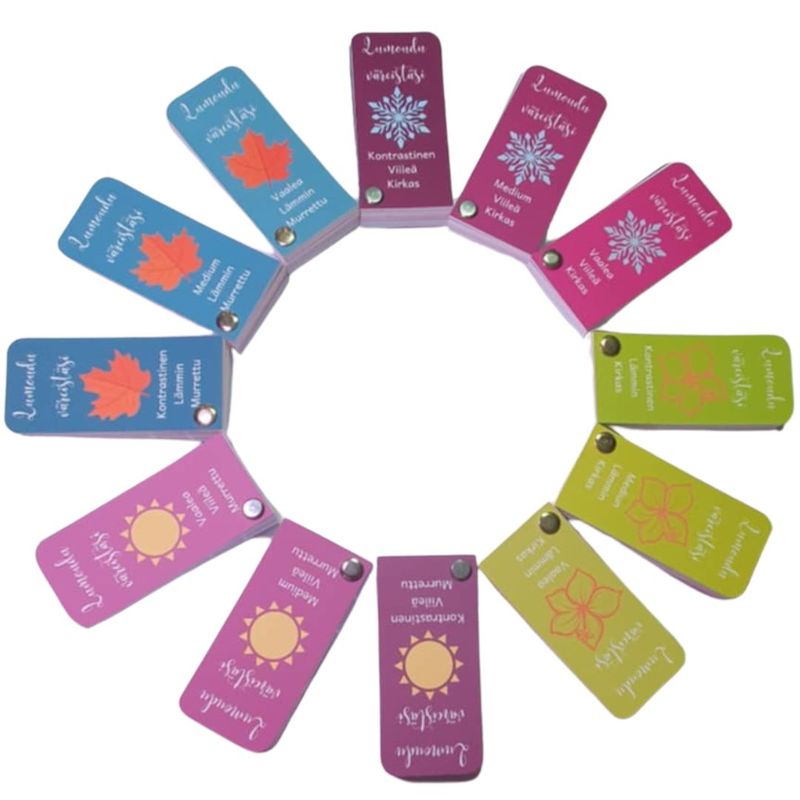 Lumoudu väreistäsi - 12 palettia