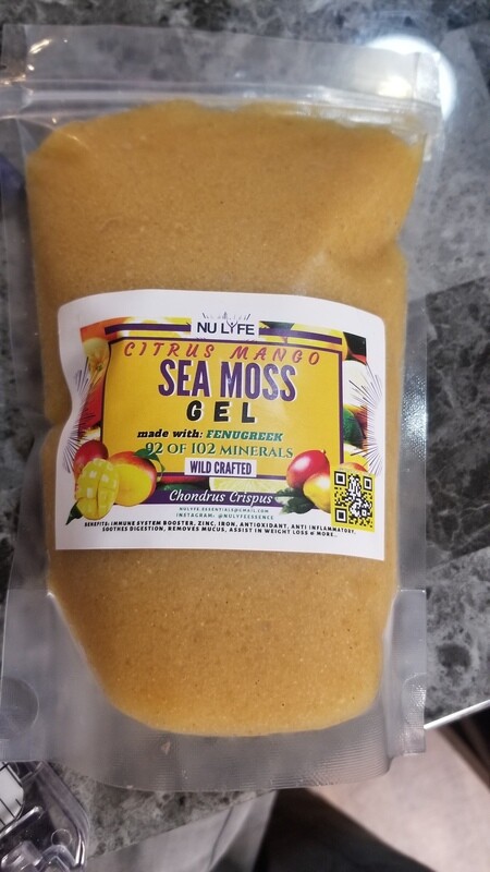 Citrus Mango Sea Moss GEL /  With FENUGREEK (OPTIONAL)