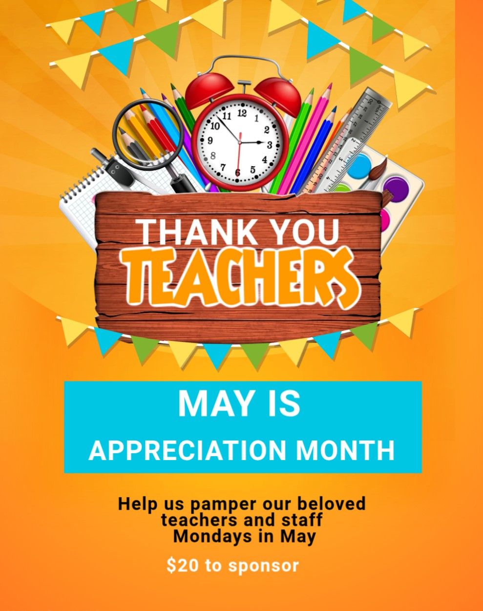 Teacher Apprec. Week Sponsor