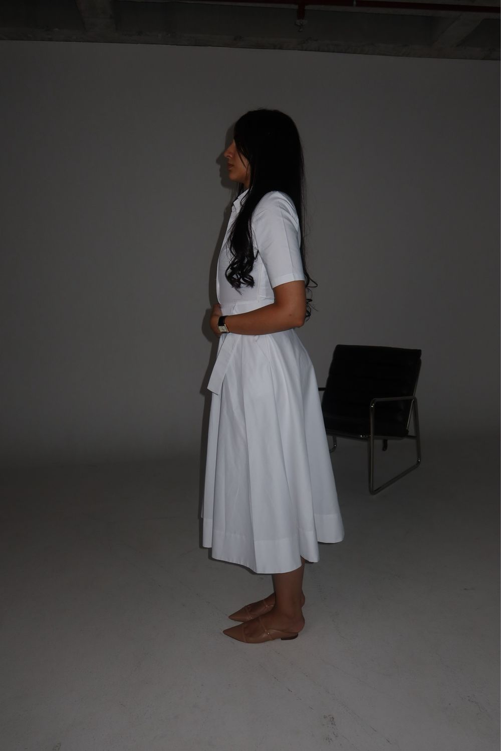 The Silhouette Dress (Short) - Premium Cotton Blend