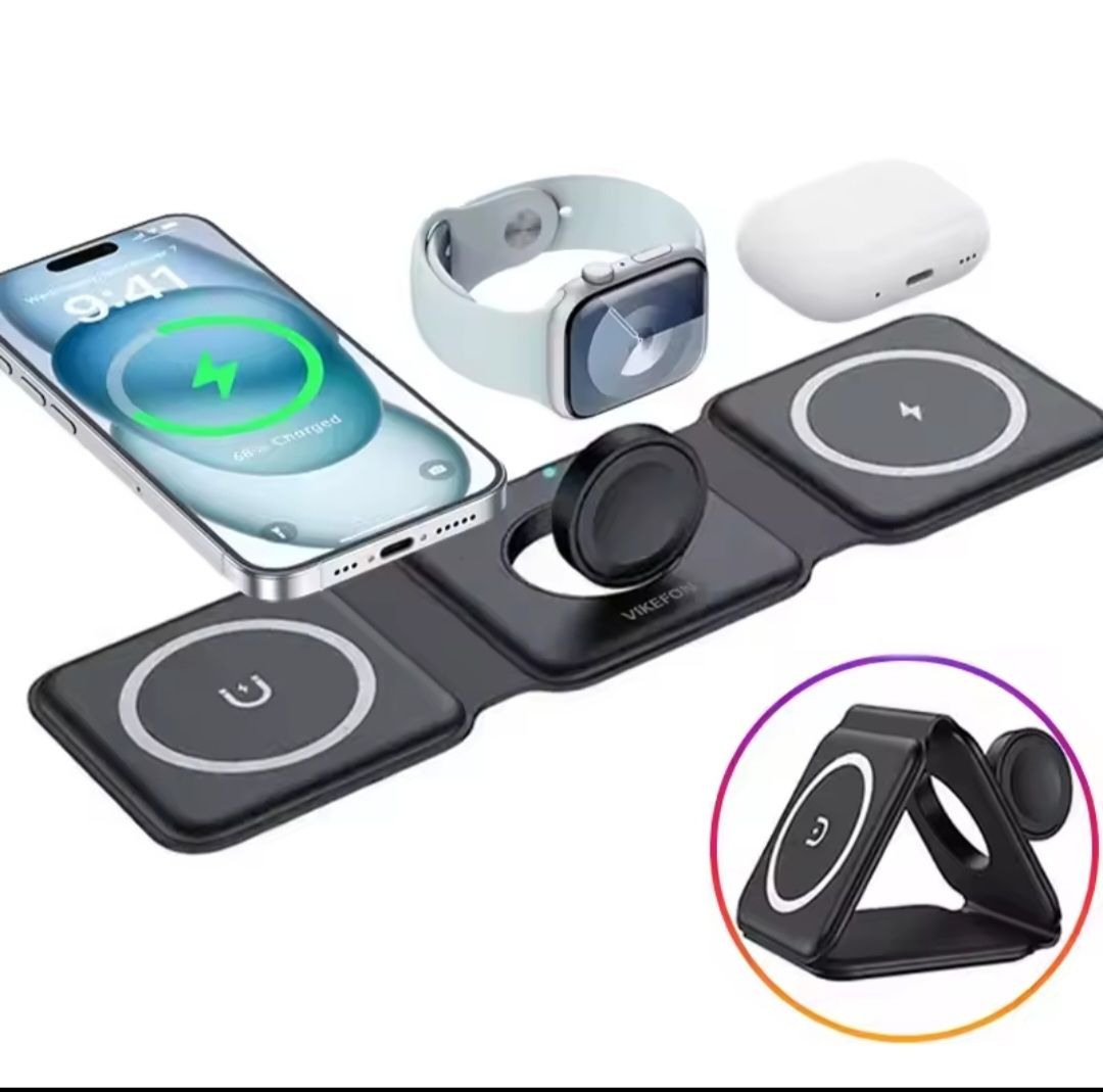 Hollandiq 10000mah 3-in-1 Reisoplader voor iPhone, Apple Watch en Airpods 