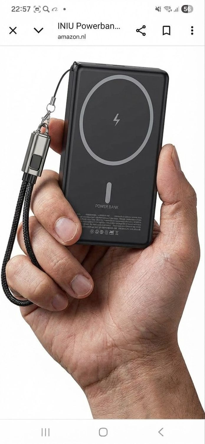 Power Bank magnetische, 20000 mAh 22,5 W Snel Opladen Powerbank, USB-C in &amp; out Externe Batterij, Klein maar Sterk Draagbare Oplader voor iPhone 17 16 15 Pro Samsung S25 S24 etc