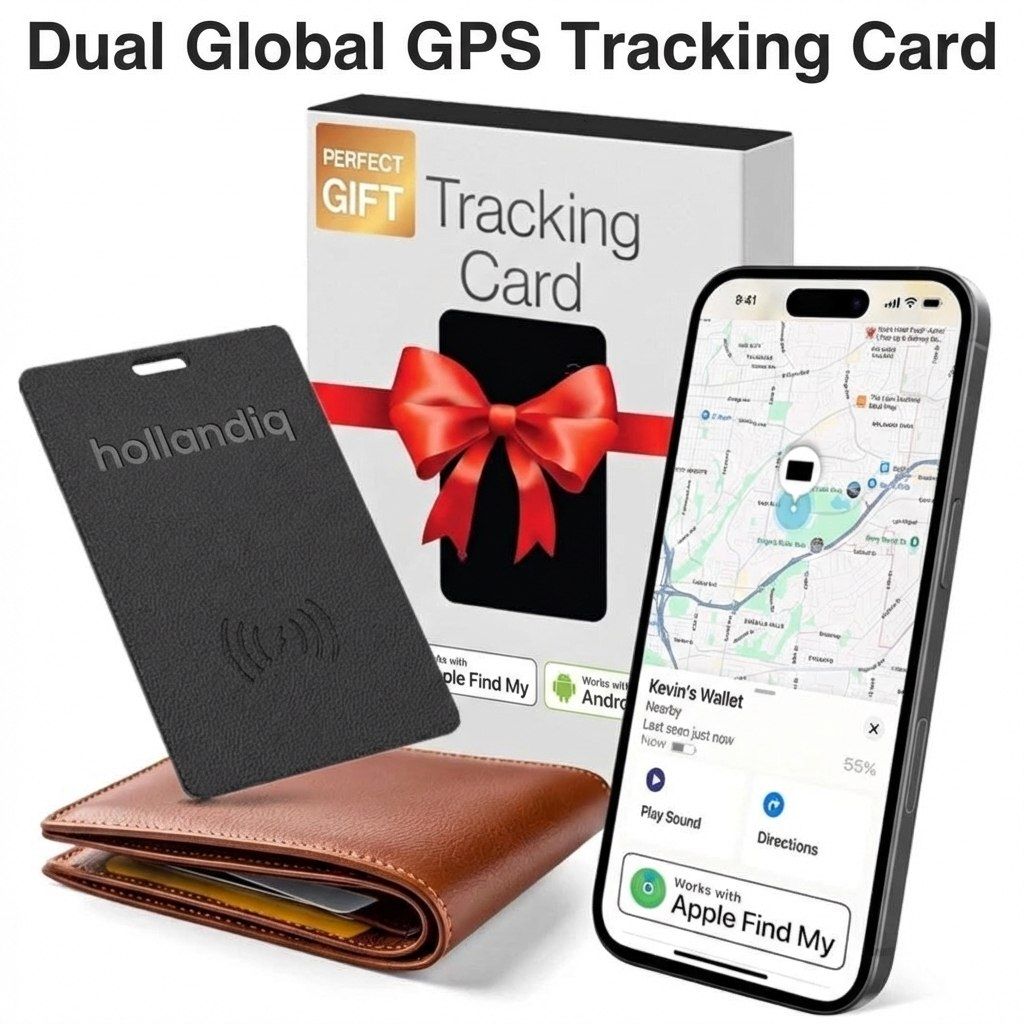 Portemonnee tracker kaart Apple Find my /Google find My tag Draadloos oplaadbaar.