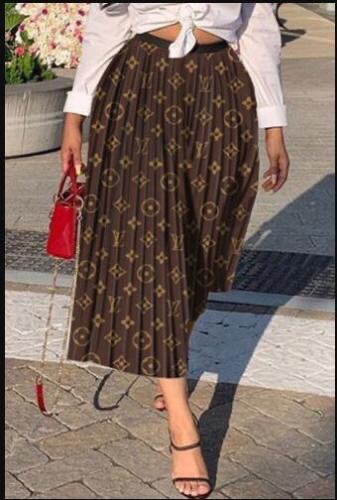LV Pleated Skirt