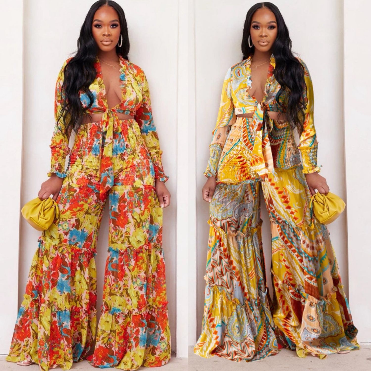 Chiffon Flared Set