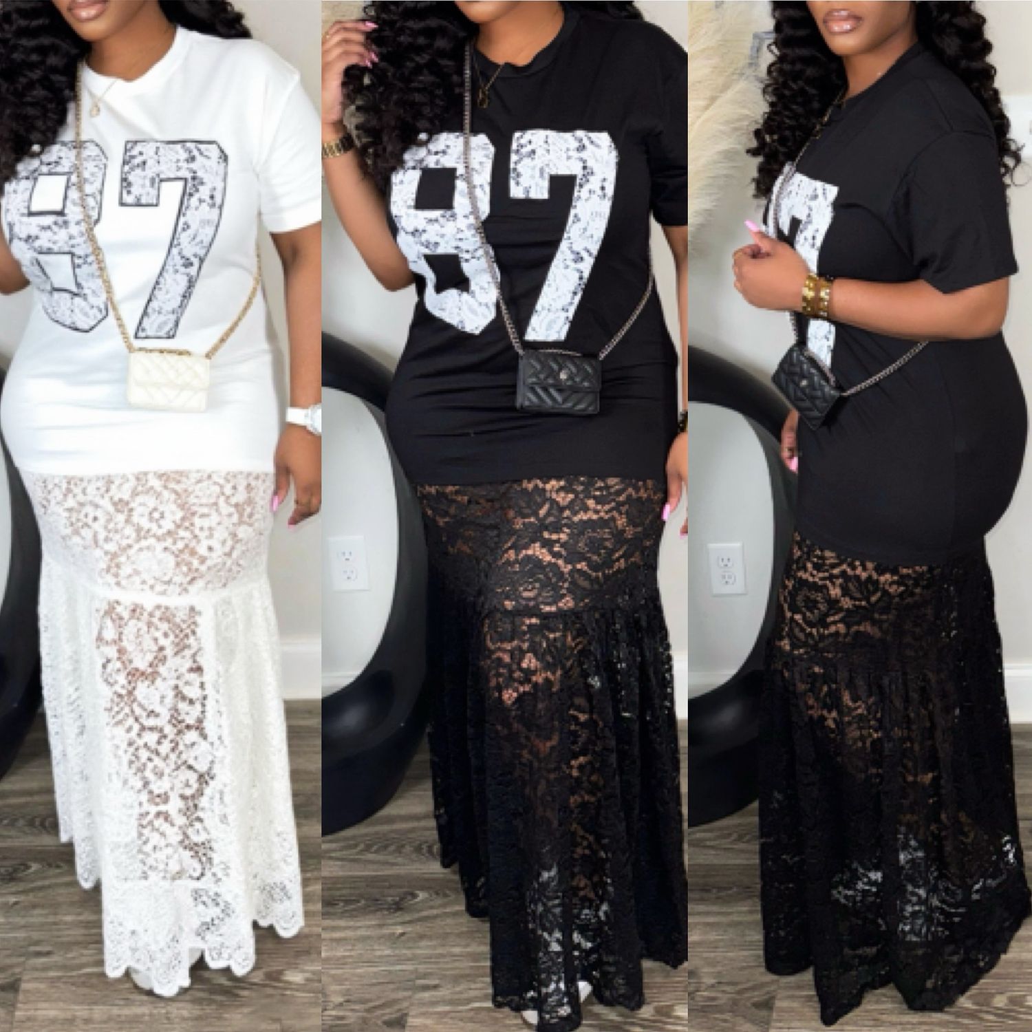 Lace Letter Dress