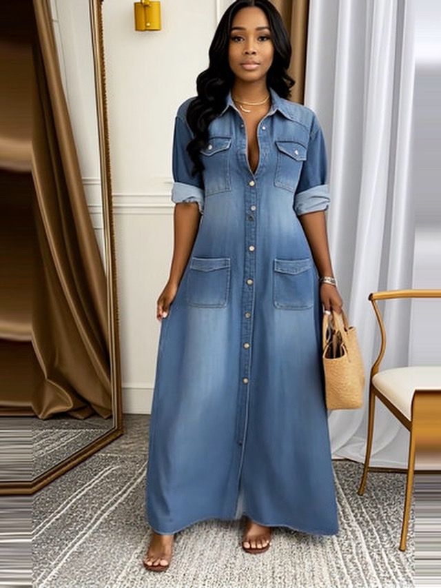 Denim Aline Dress