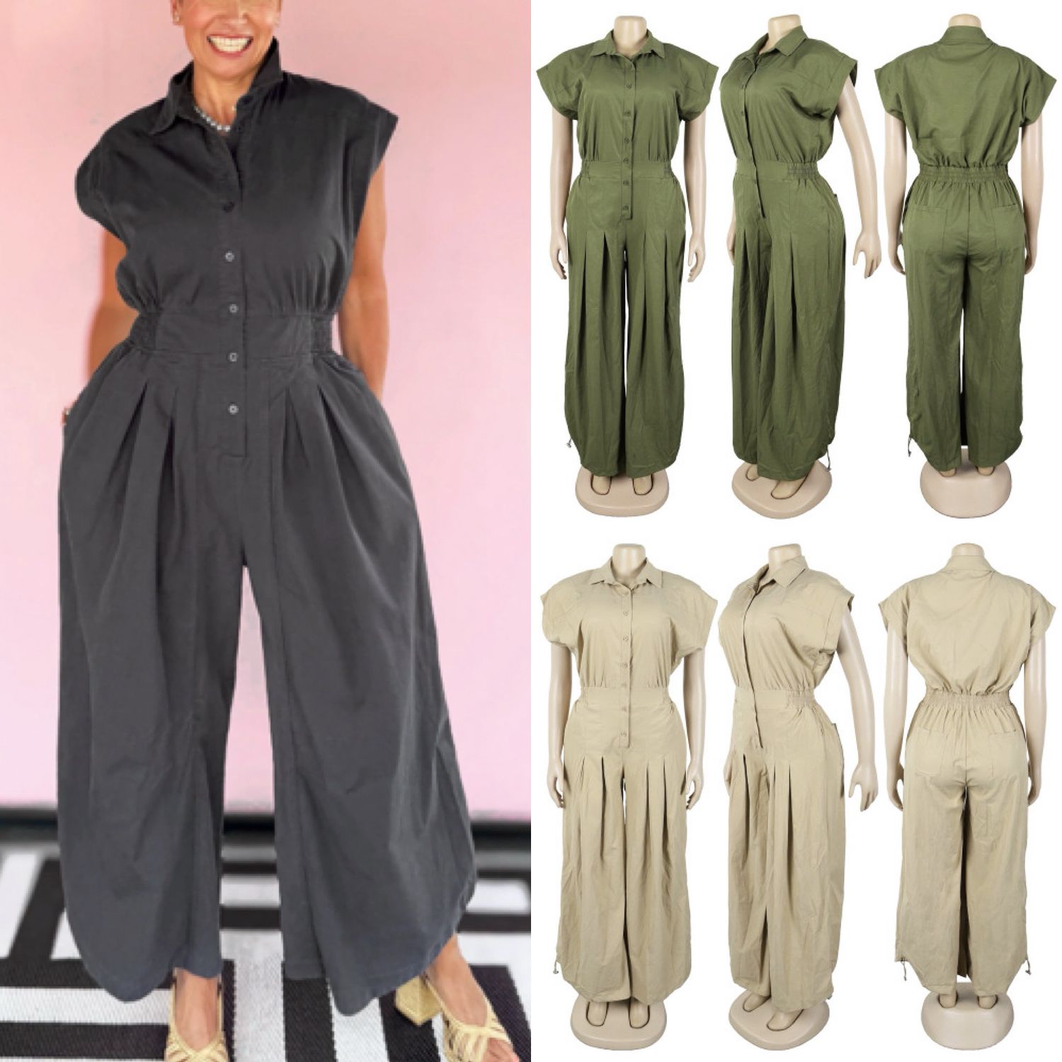 Lapel Jumpsuit