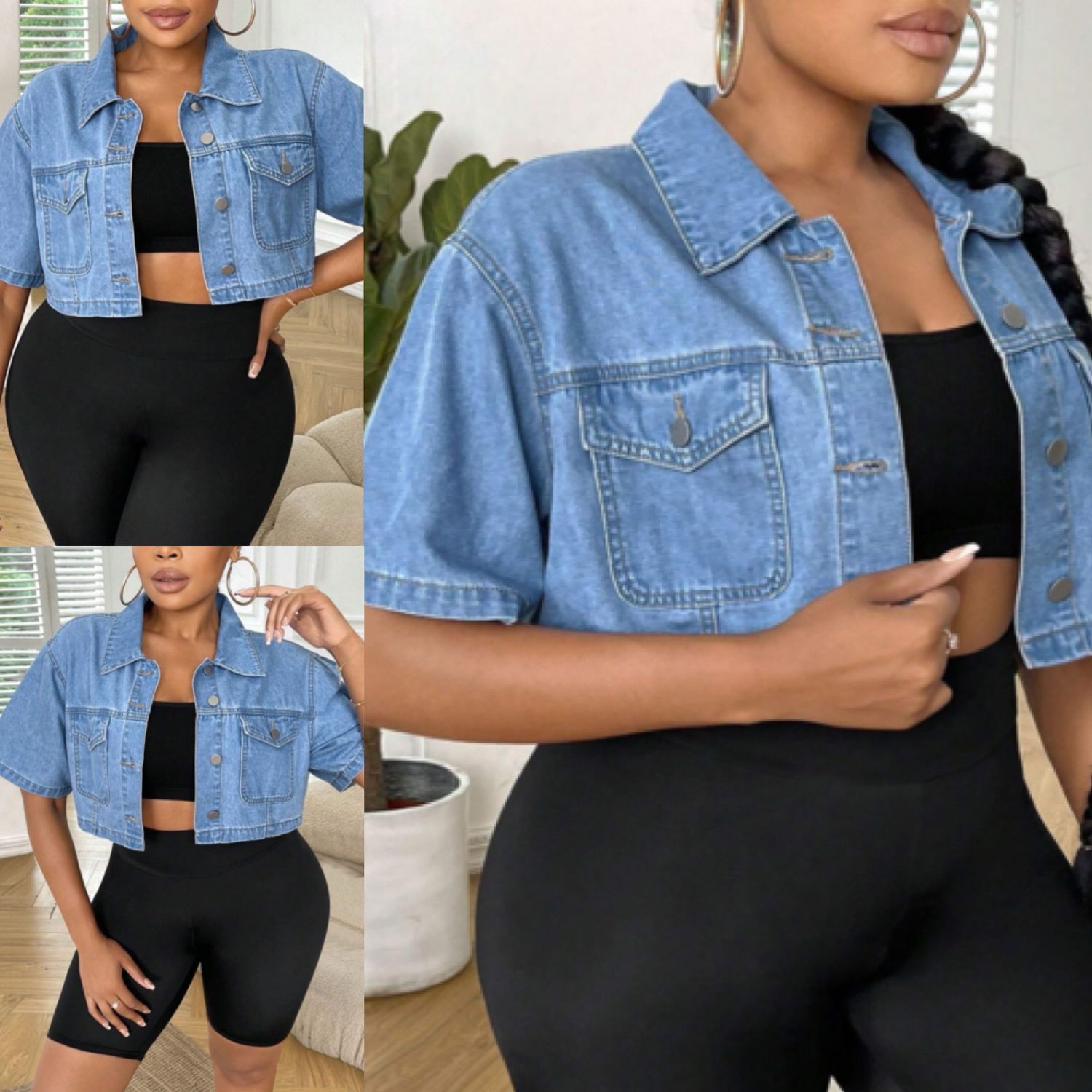 Plus Denim Jacket