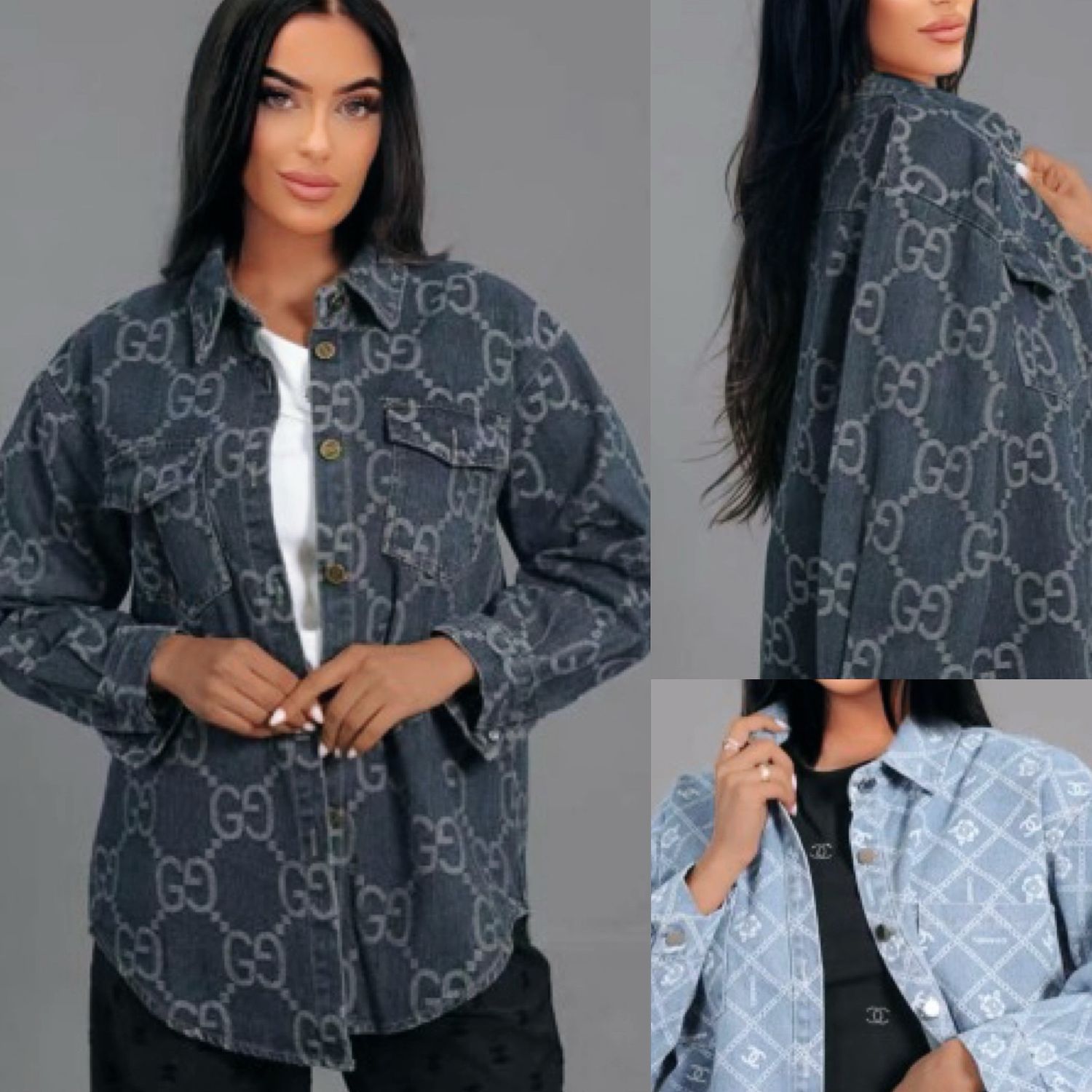 High End Denim Top