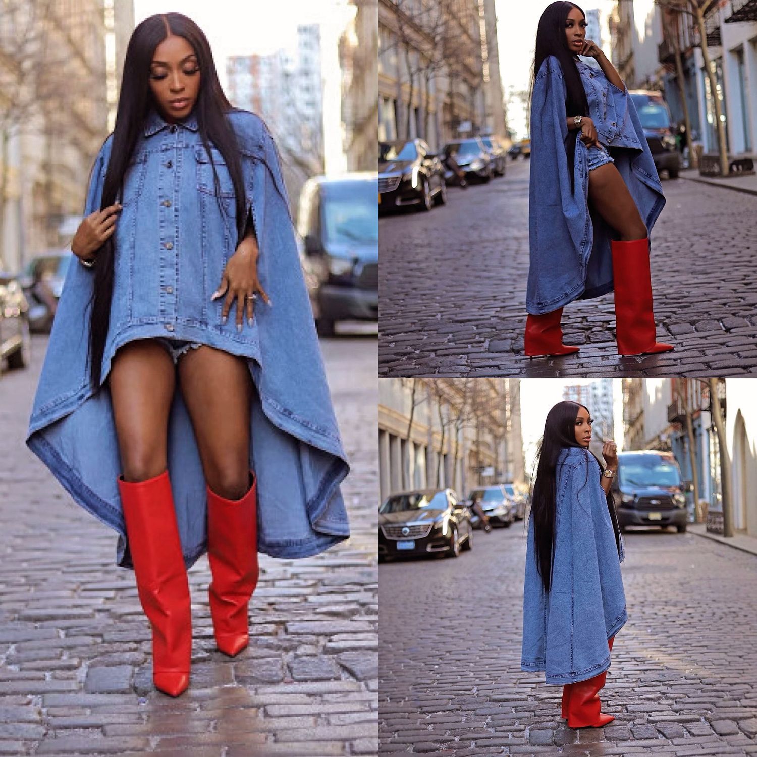 Demure Denim Coat
