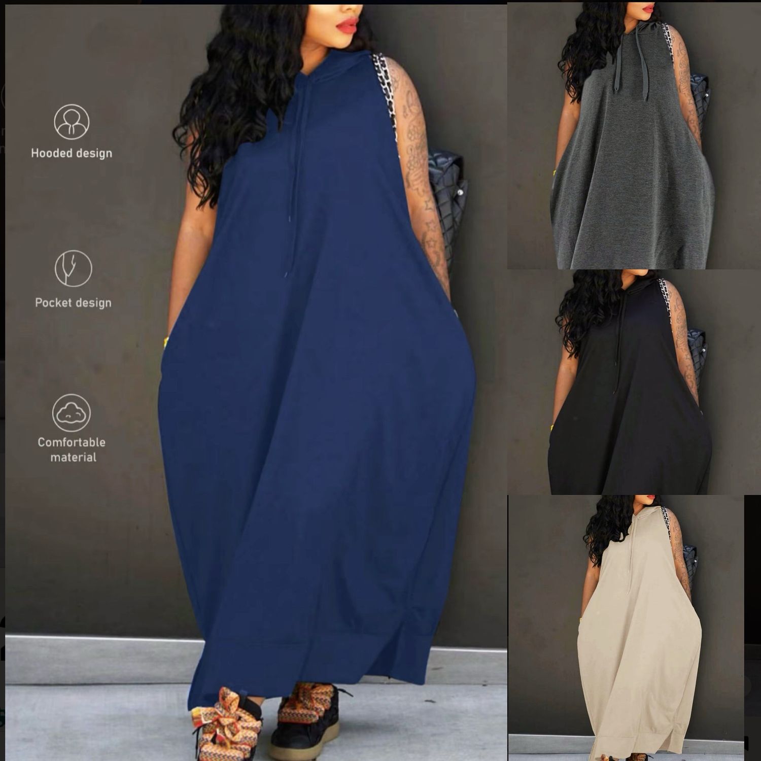 Comfy Hooded Dress