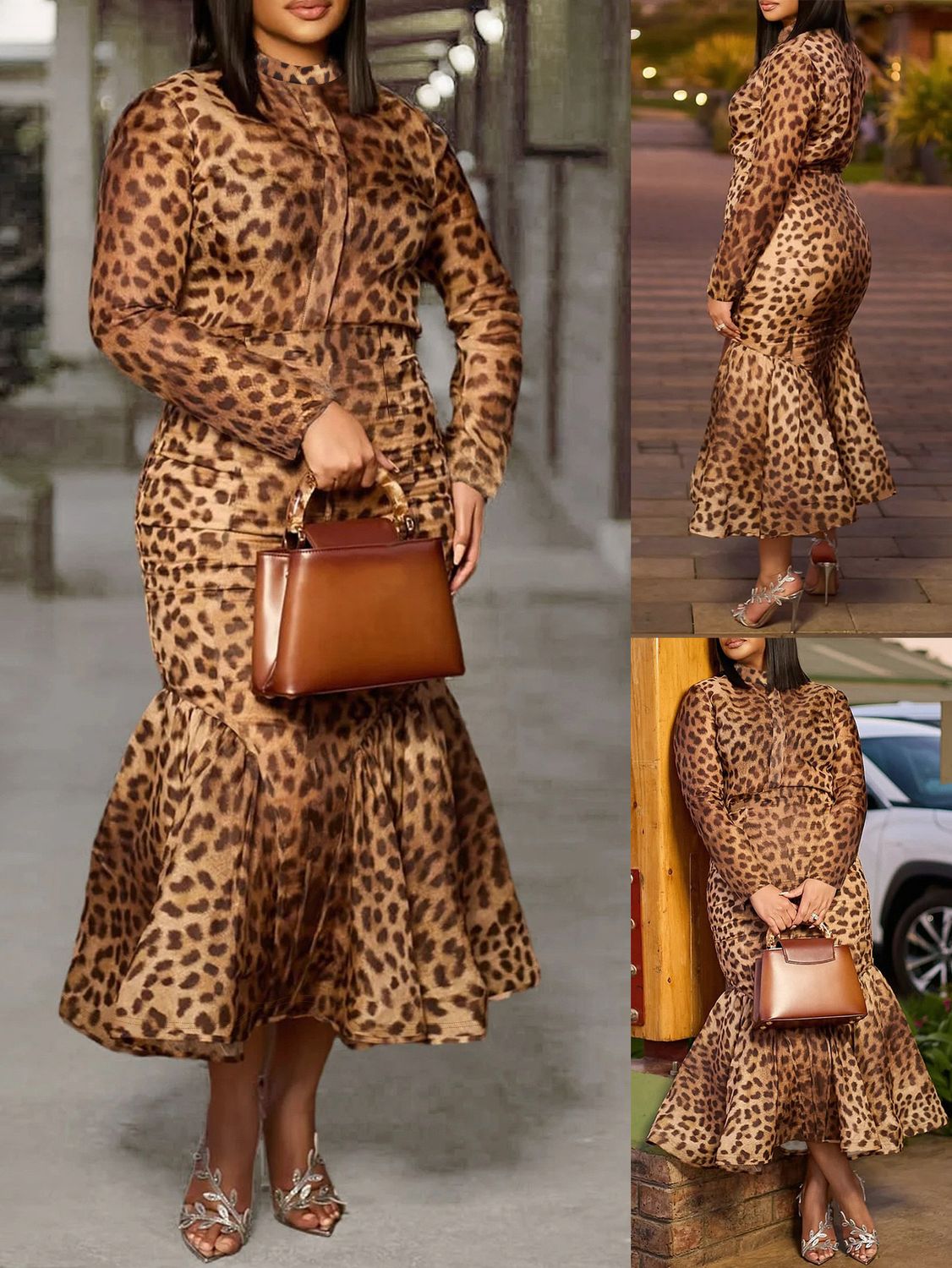 Fish Tail Leopard Set