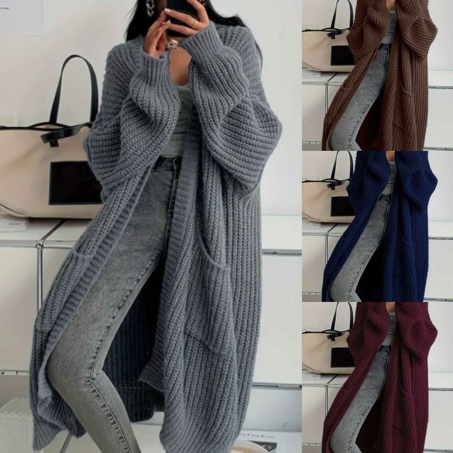 Knit Cardigan Sweater