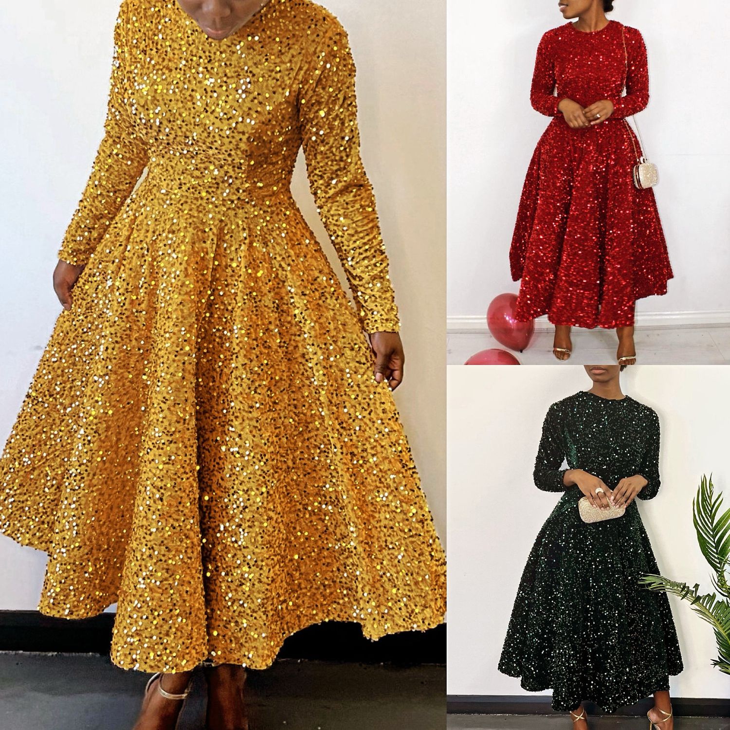 Elegant Sequins Dress