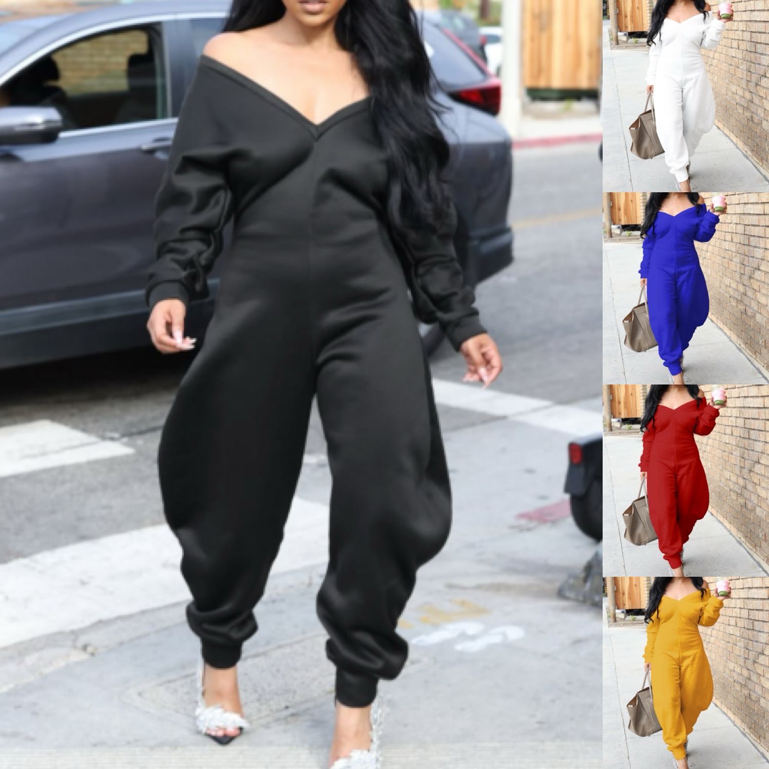 VNeck Jumpsuit