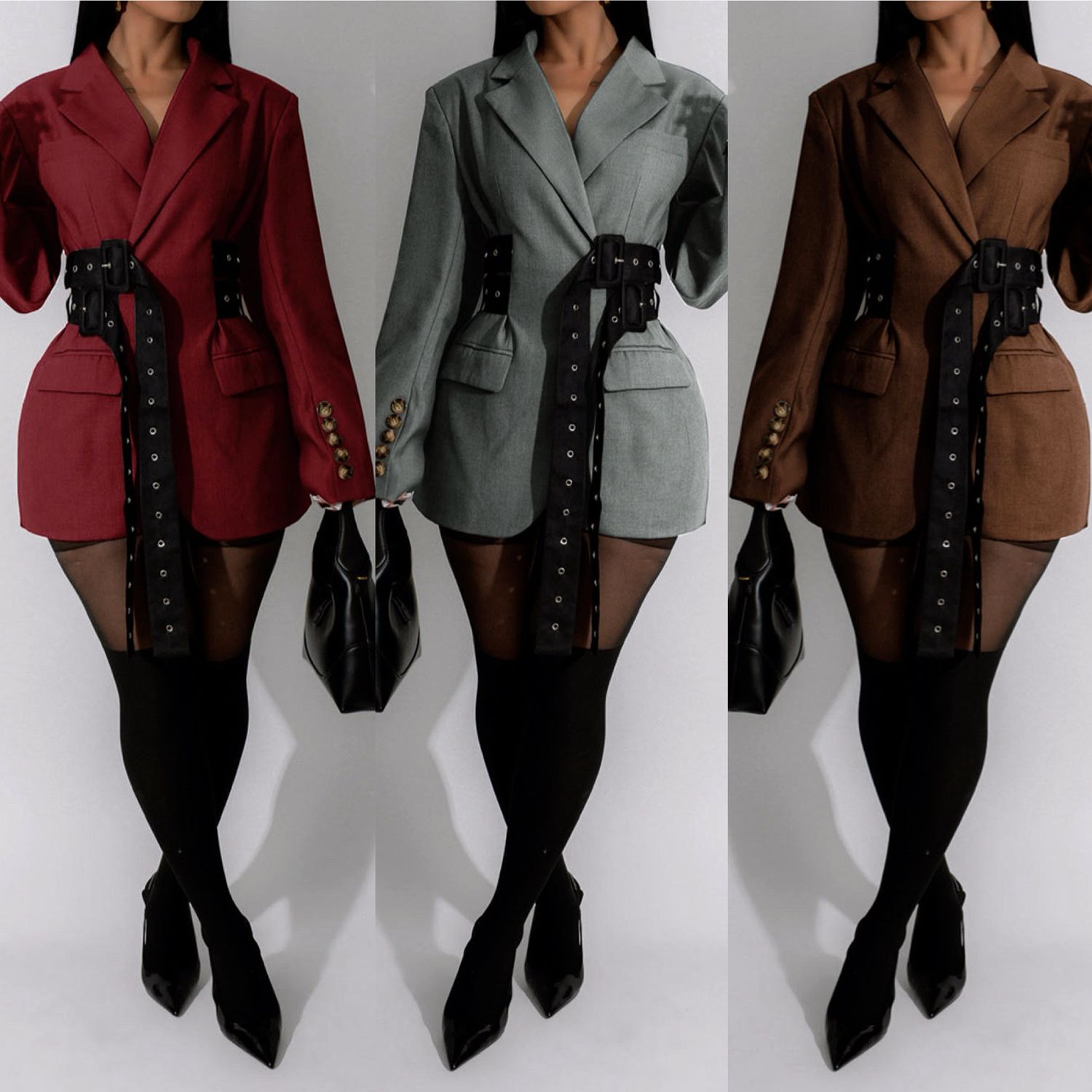 Belted Blazer Dress