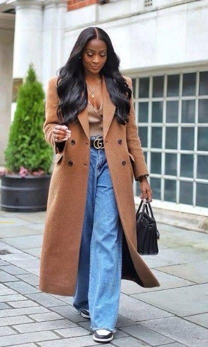 Long Wool Trench Coat