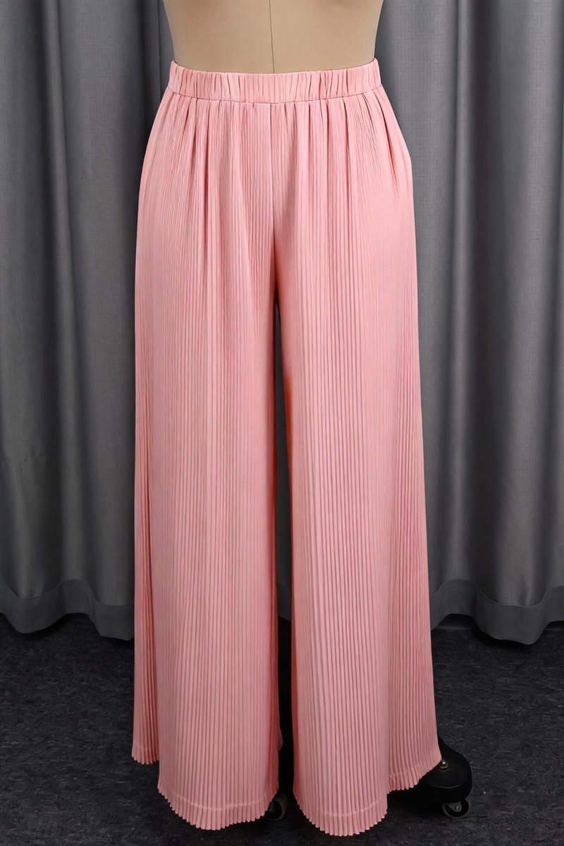 Elegant Pleated Pants Set