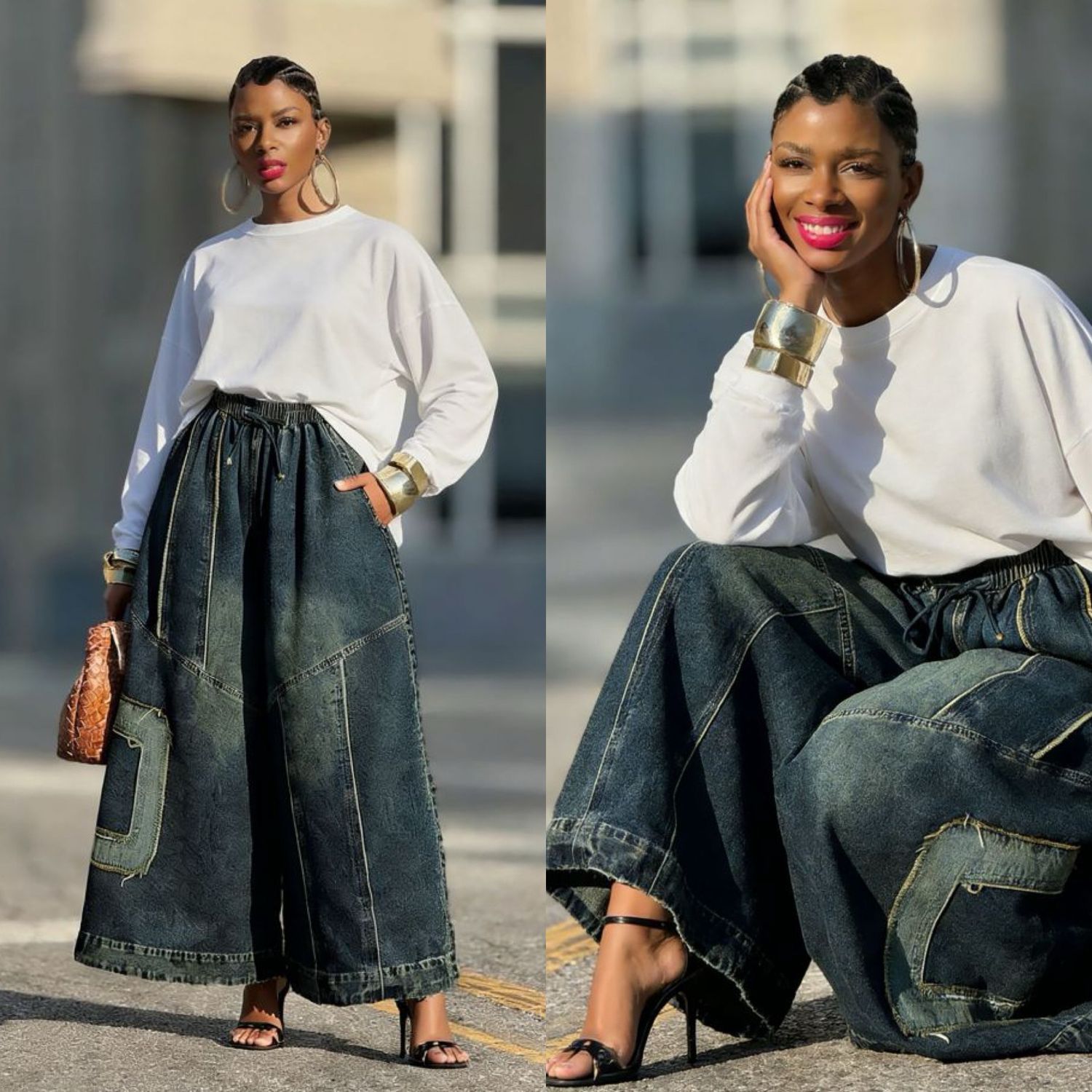 Retro Wide Leg Jeans