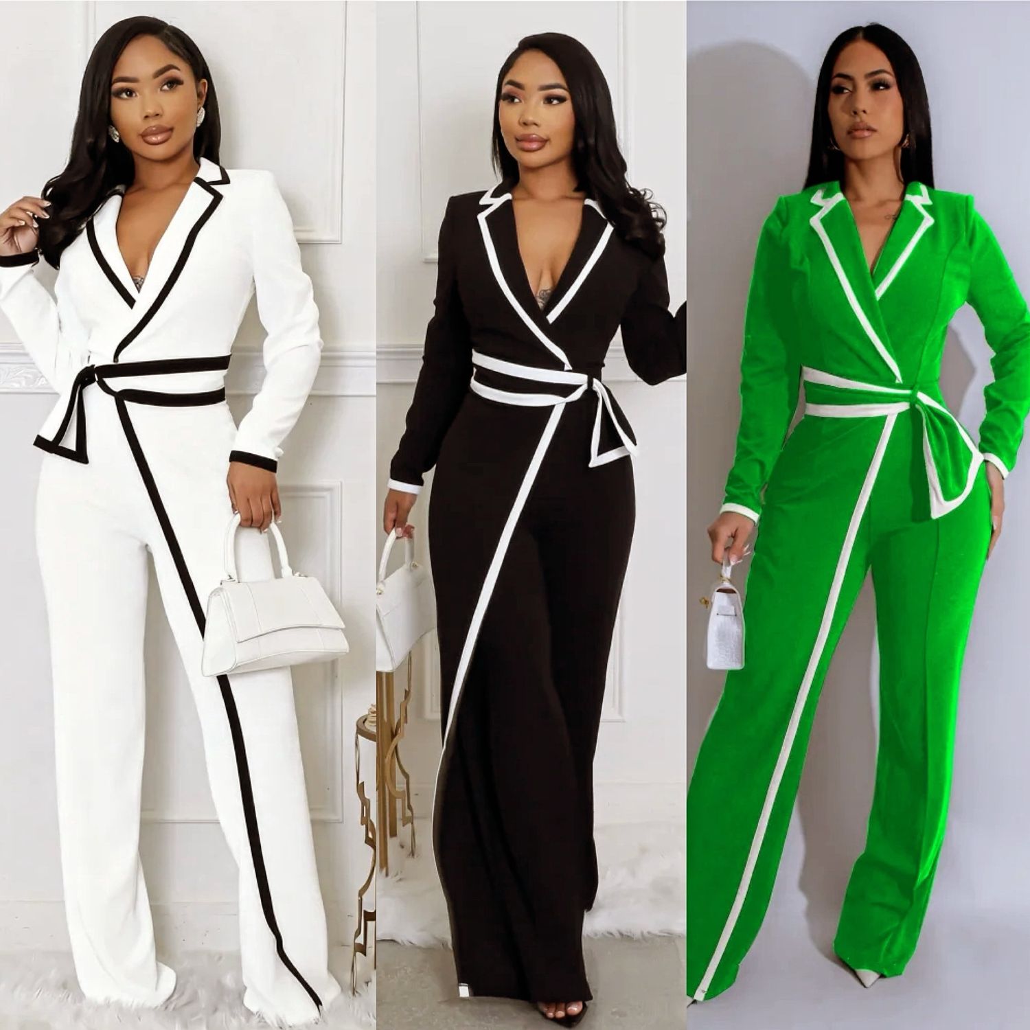 Classy Colorblock Jumpsuit