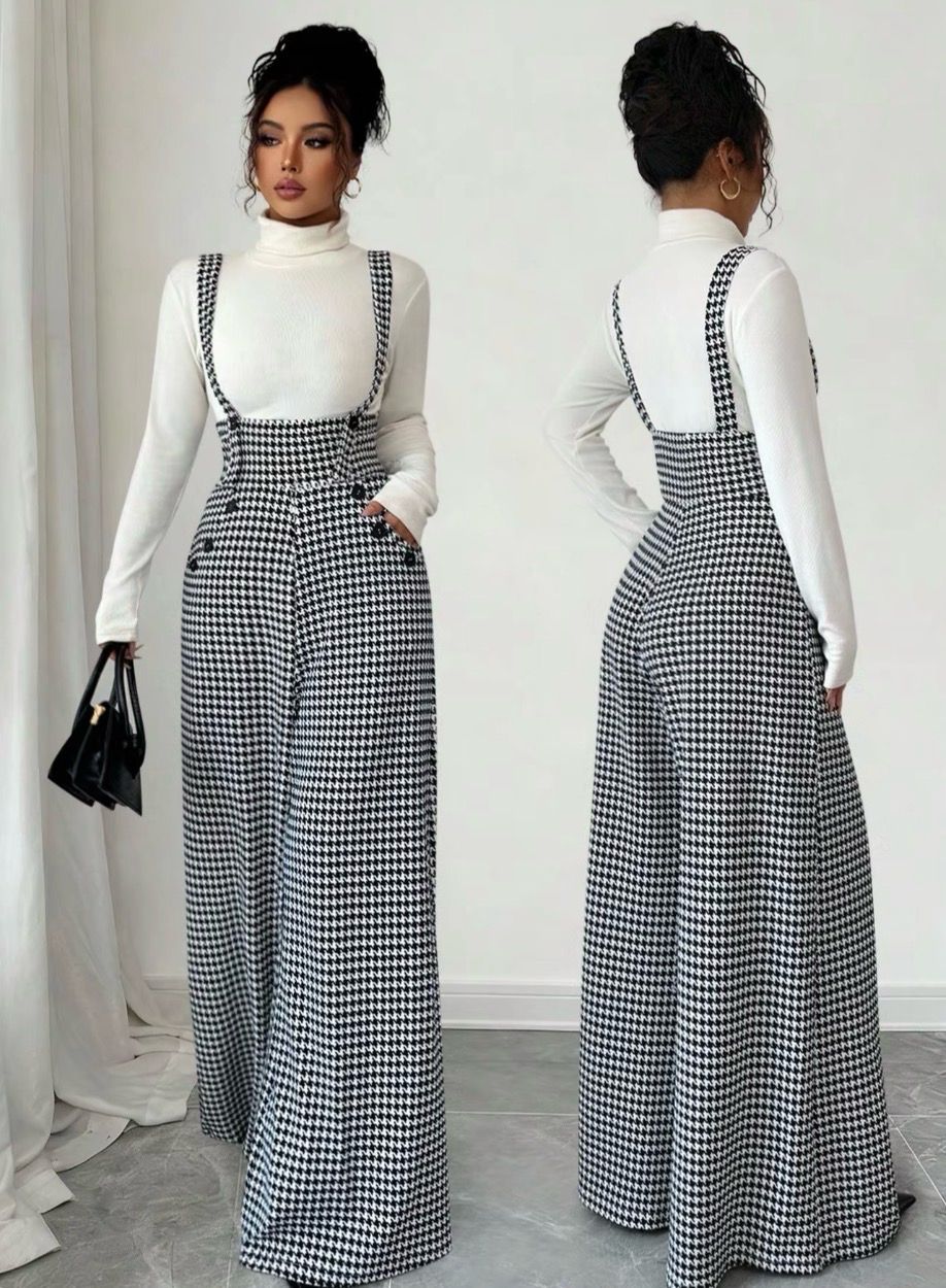 Houndstooth Jumpsuit