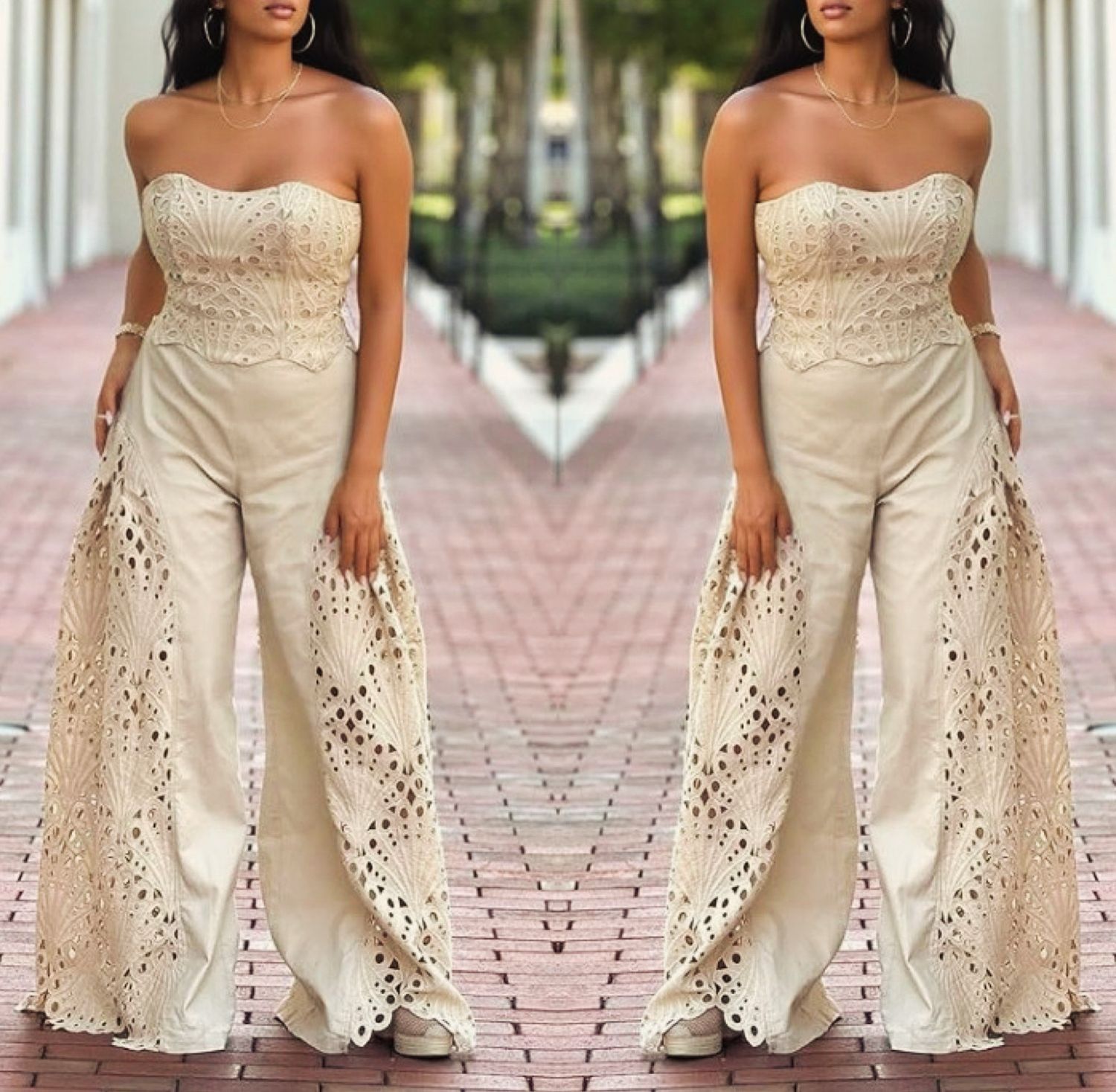 Halter Lace Suit