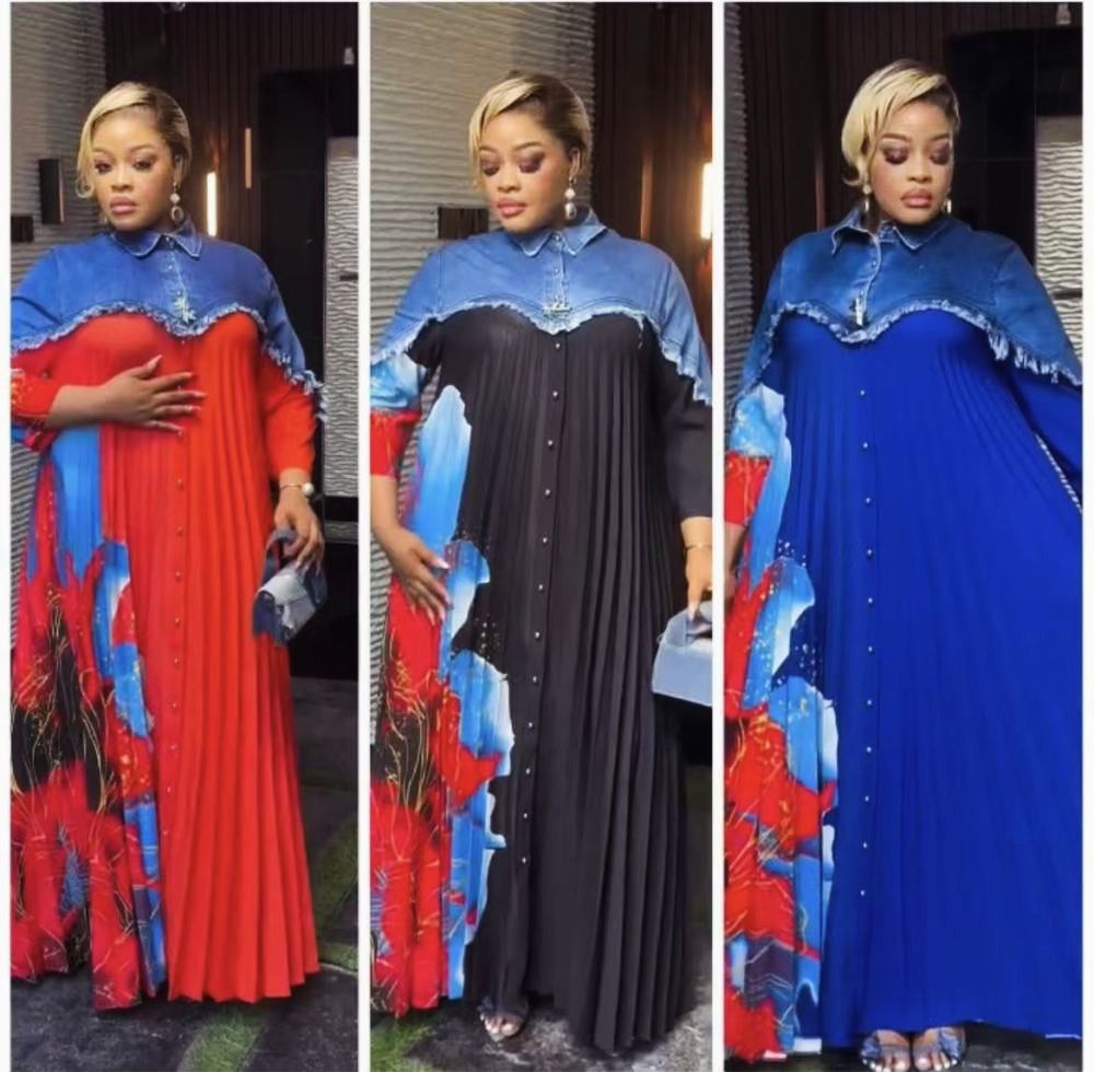 Denim Patchwork Dress