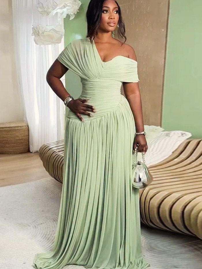 Ruched Evening Dress