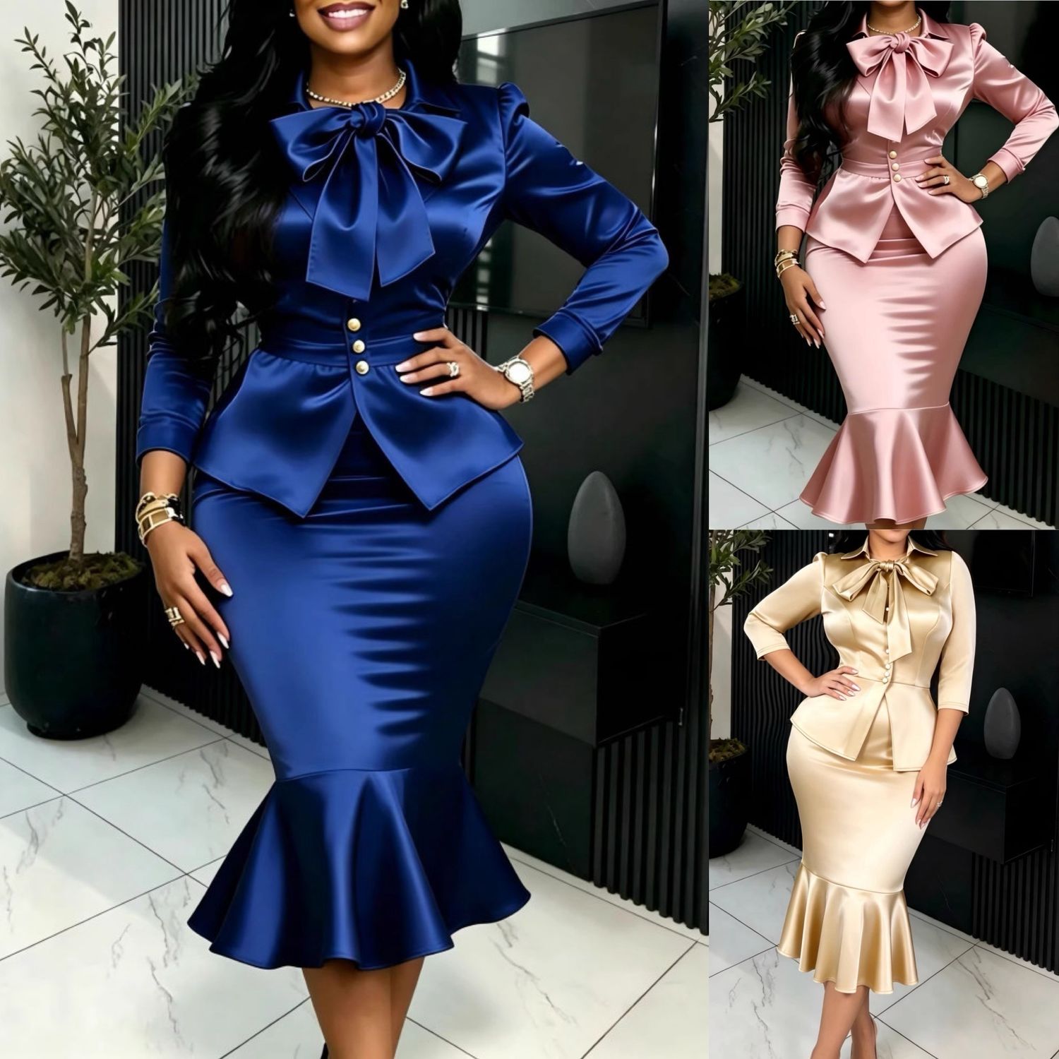 Lauren Satin Suit