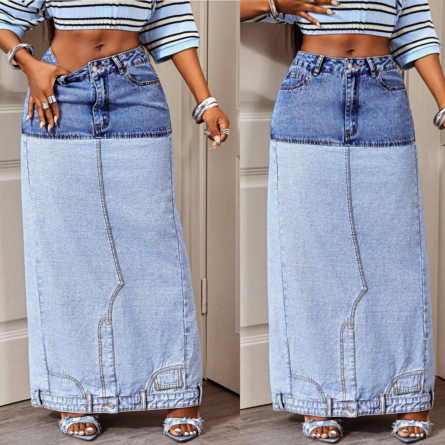 Denim Highwaist Skirt