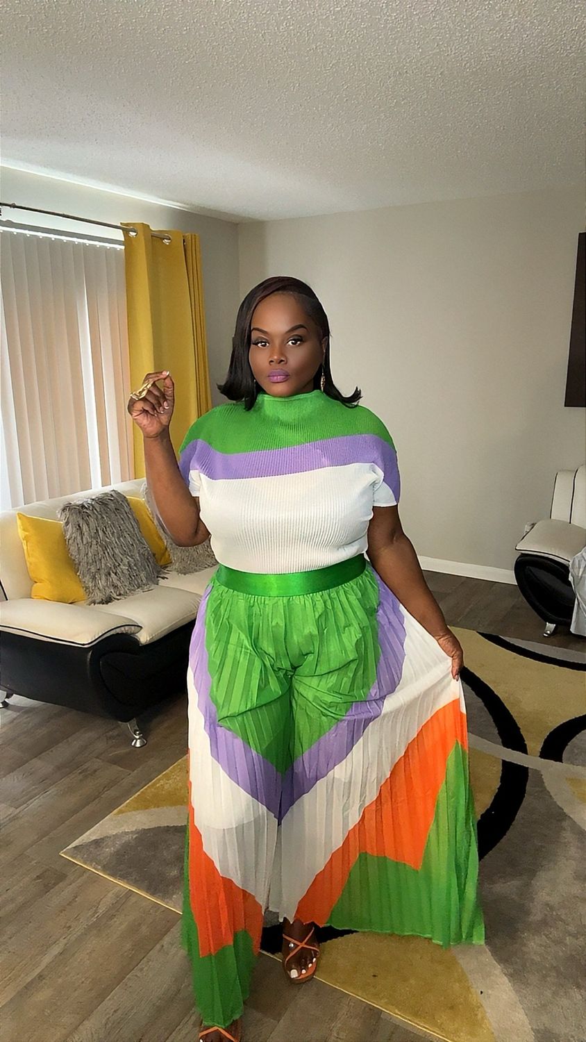 Mesh Wide Leg Set