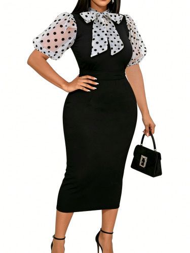 Priscilla Polka Dress