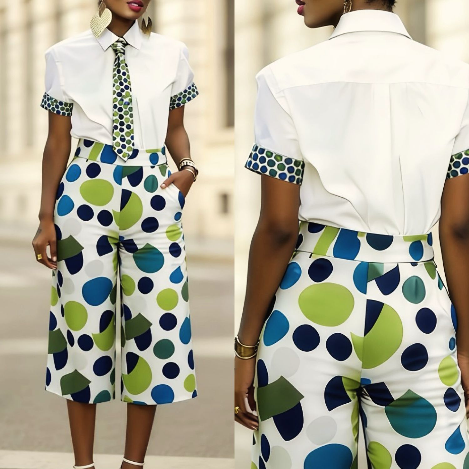Polka Necktie Set